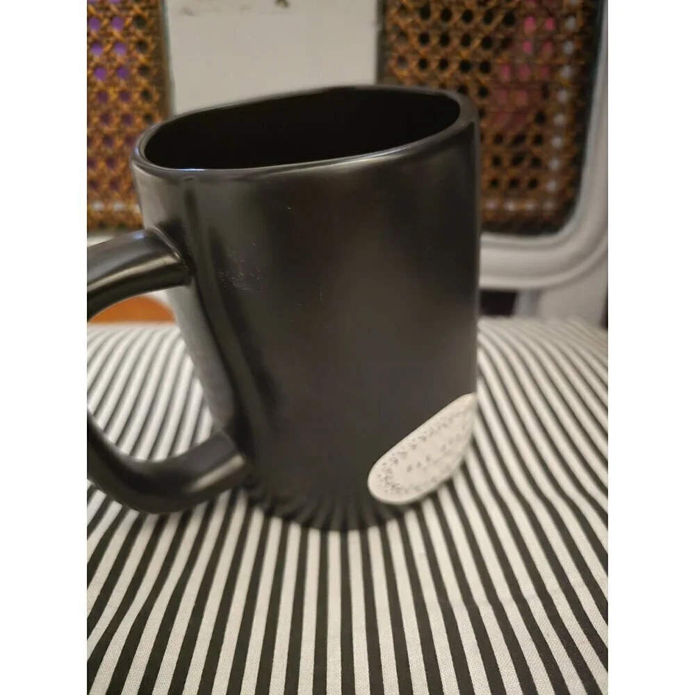 NWT Rae Dunn Halloween Witch's Brew Coffee Mug Black White 2022